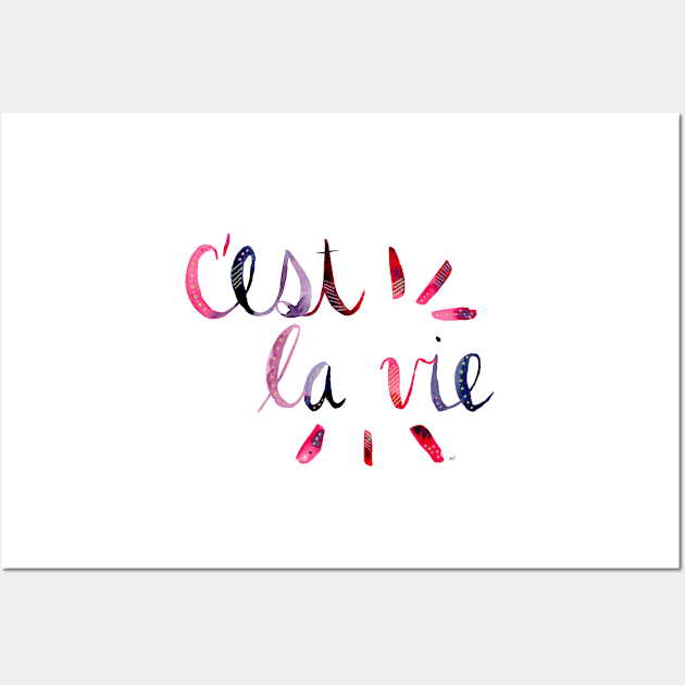 C’est La Vie - Berry Wall Art by monitdesign